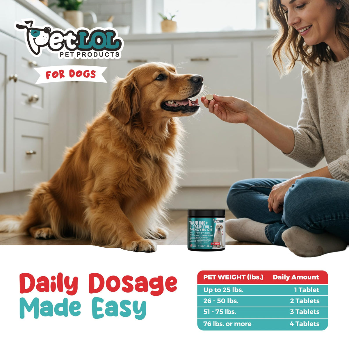 Taurine 500 mg for Dogs V9092