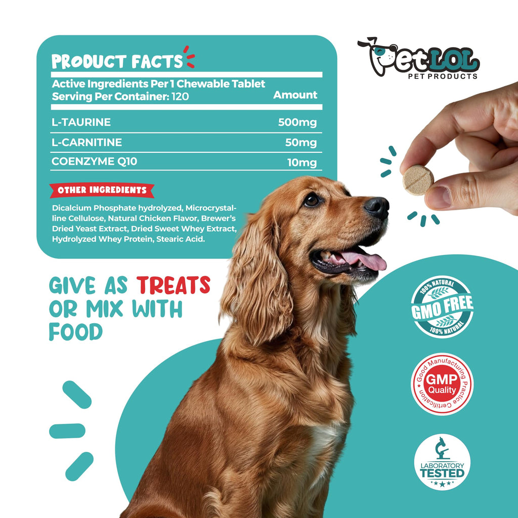 Taurine 500 mg for Dogs V9092