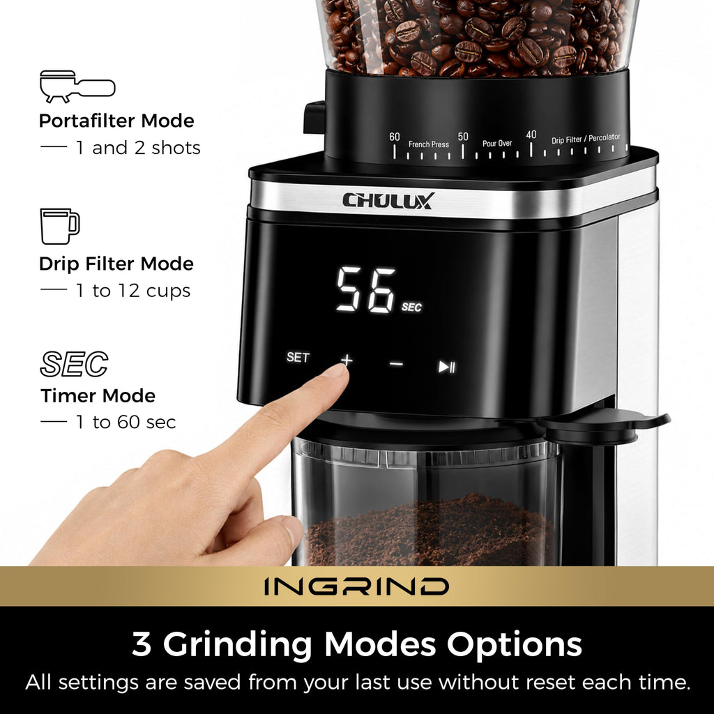 Espresso Machine with Conical Burr Coffee Grinder N5932