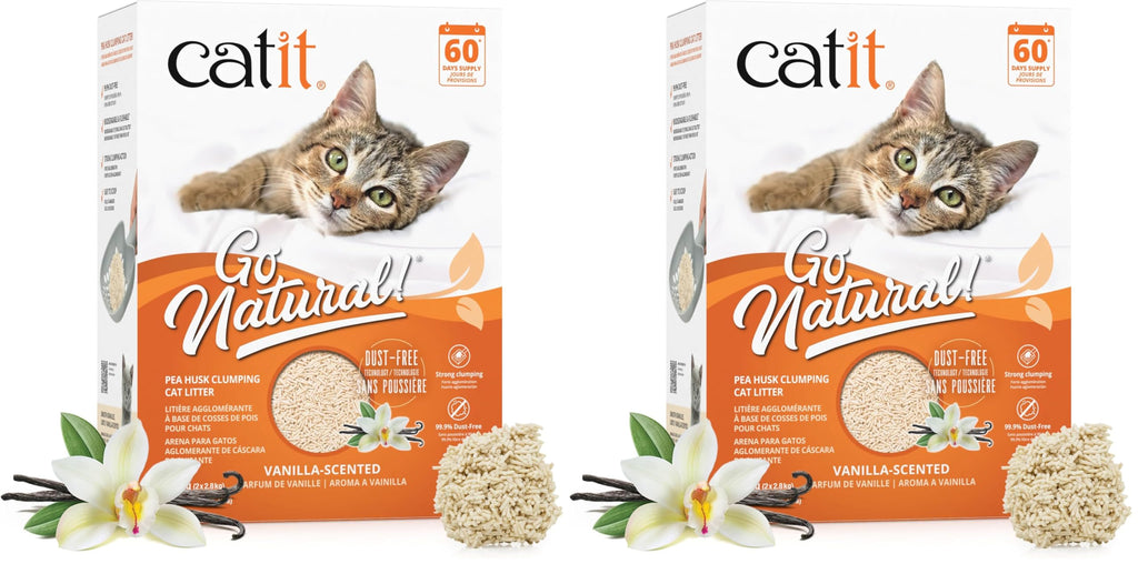 Pea Husk Clumping Cat Litter 12.3 lb Pack of 2 P77686
