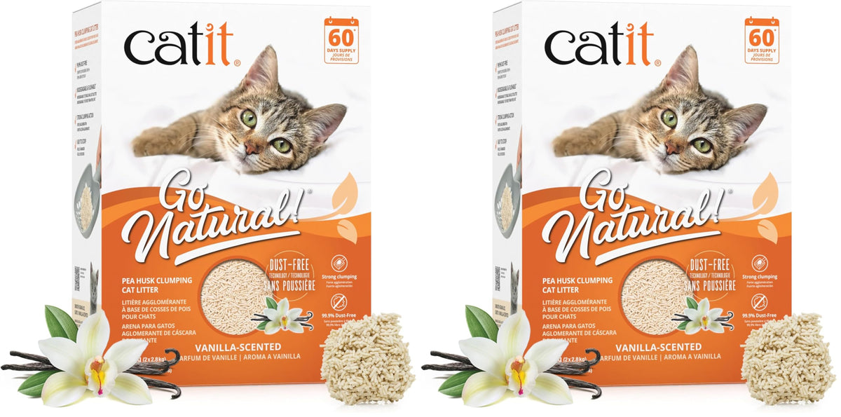 Pea Husk Clumping Cat Litter 12.3 lb Pack of 2 P77686