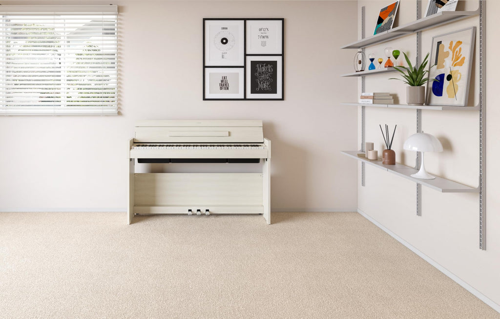 88-Key Weighted Digital Piano with 3-Pedal Unit in White Birch S250