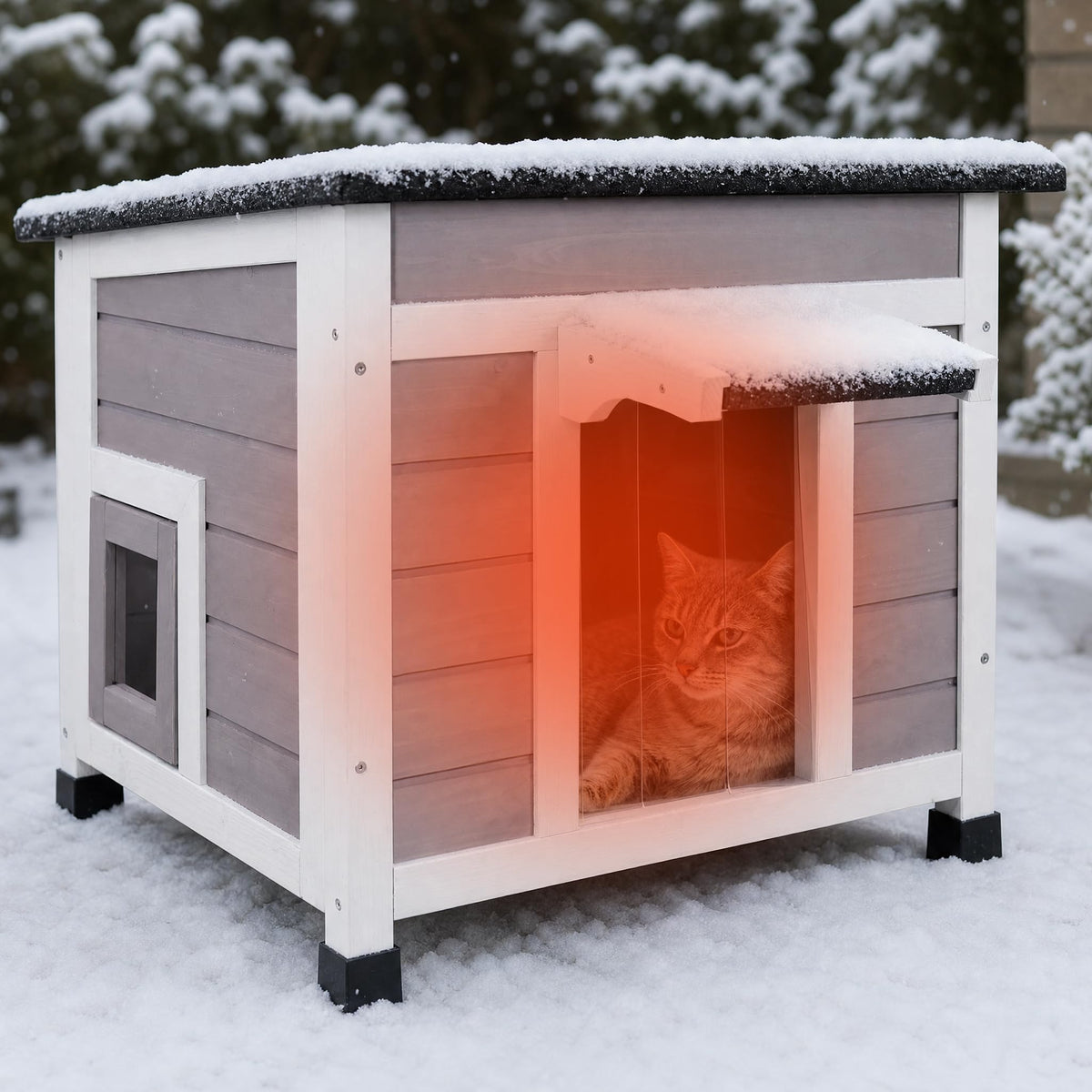 Insulated Outdoor Cat House E498