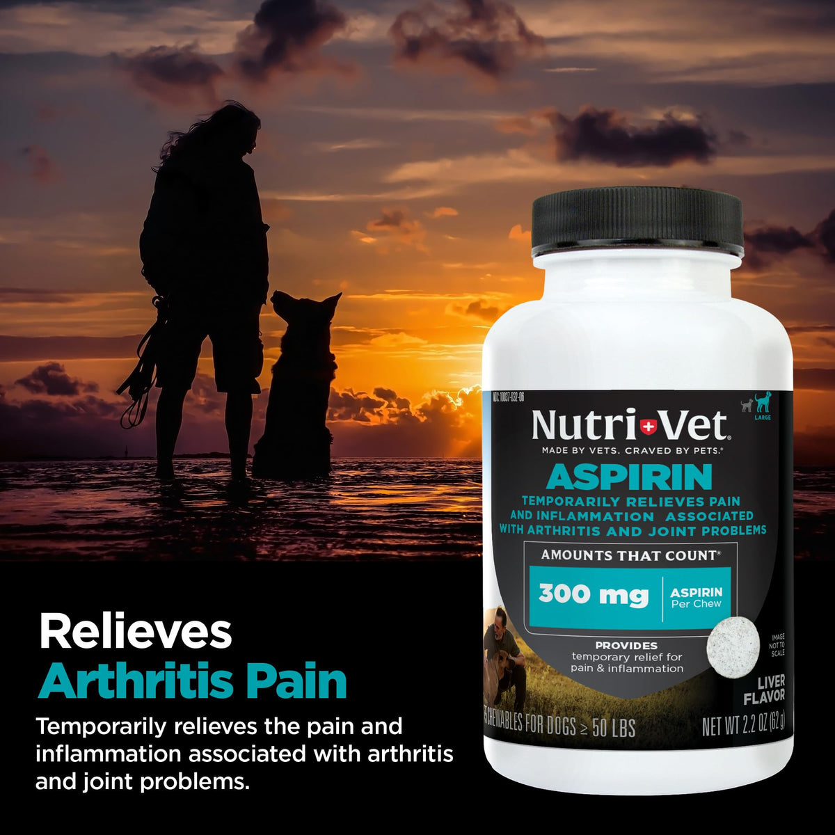 Aspirin Tablets for Large Dogs 300mg 75 Count Q1302