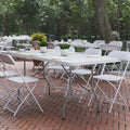 6-Foot Heavy Duty Plastic Folding Table with Carrying Handles B4217