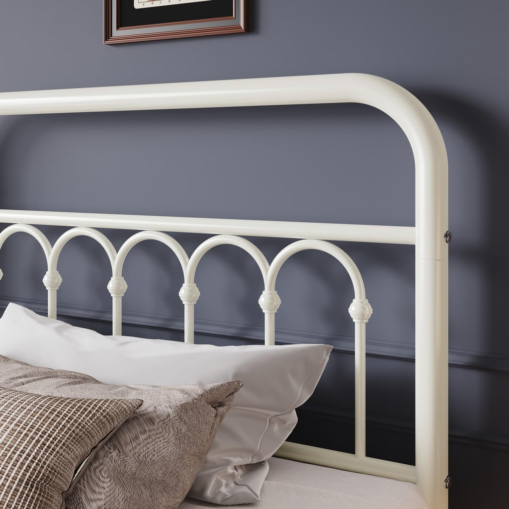 Twin Size Metal Platform Bed Frame with Headboard G57993