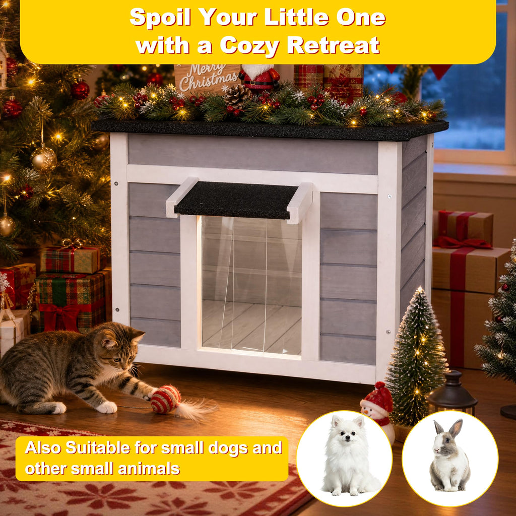 Insulated Outdoor Cat House E498