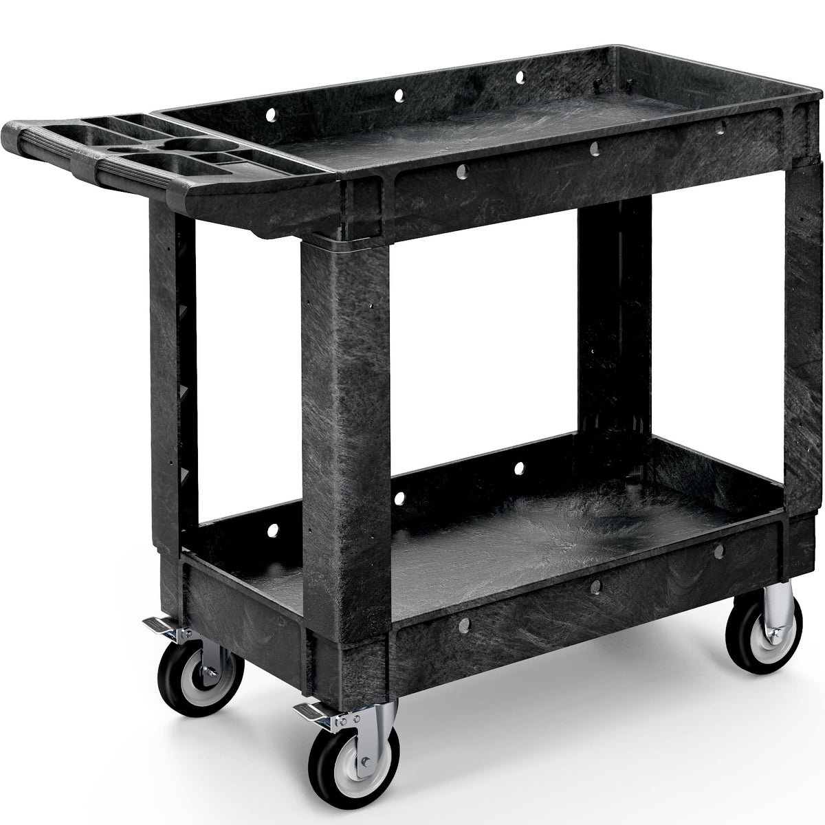 Black Utility Cart on Wheels Y761526