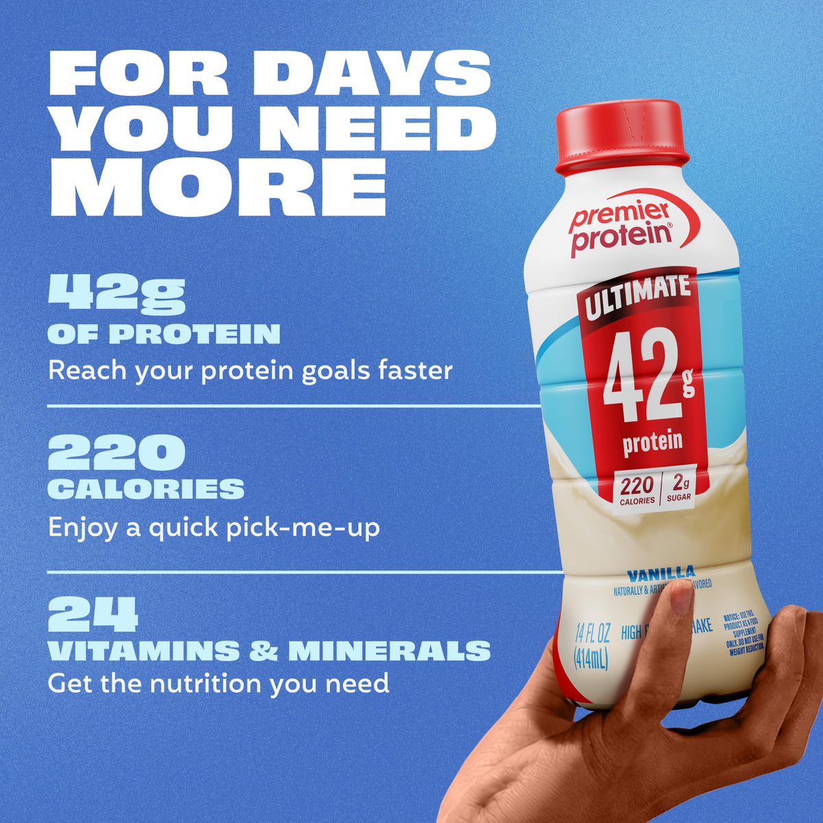 Vanilla 42g High Protein Shake 12 Pack S873690