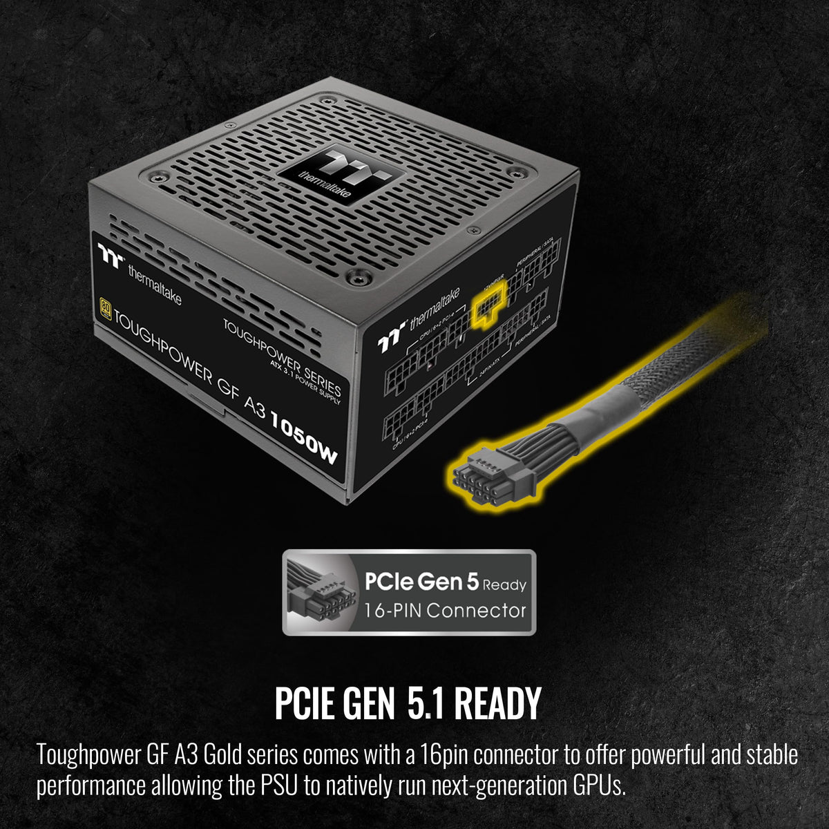 1050W 80+ Gold ATX 3.1 Power Supply K534