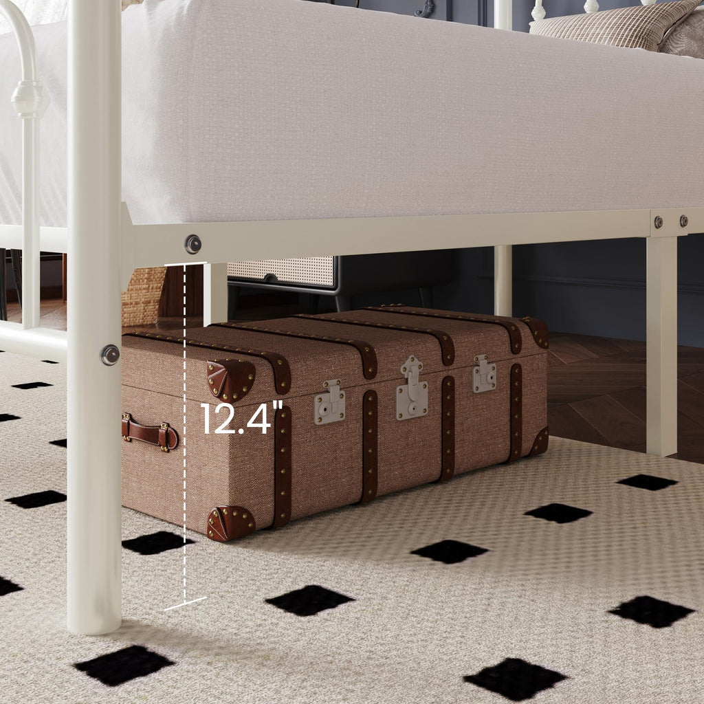 Twin Size Metal Platform Bed Frame with Headboard G57993
