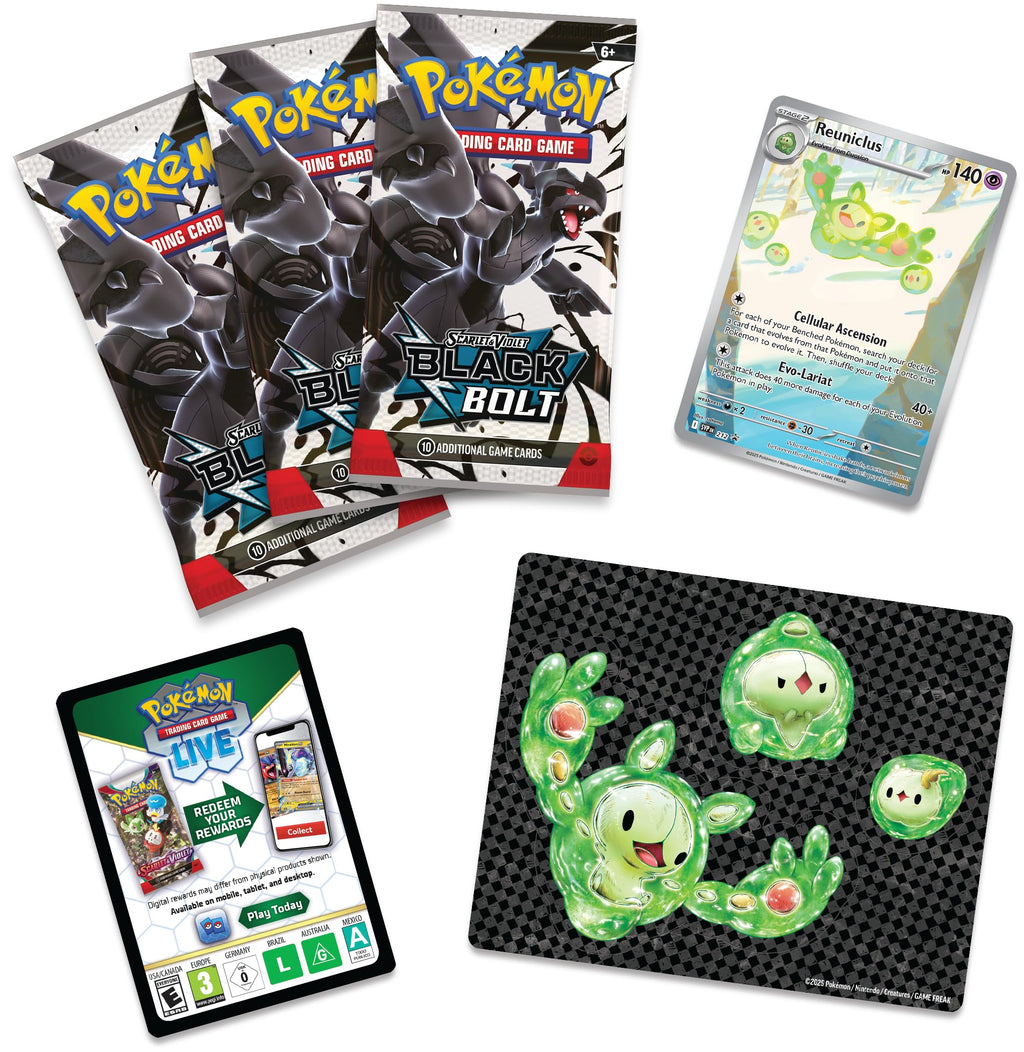 Pokemon TCG Black Bolt Tech Sticker Blister H4630