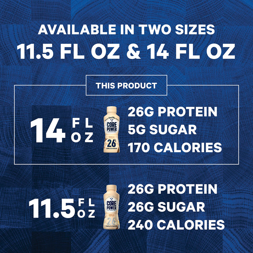 42g High Protein Vanilla Milk Shake 14 Fl Oz, 12 Count T584914