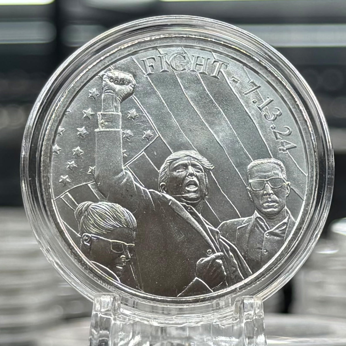 1 oz Silver Trump Fight Fight Fight M783252