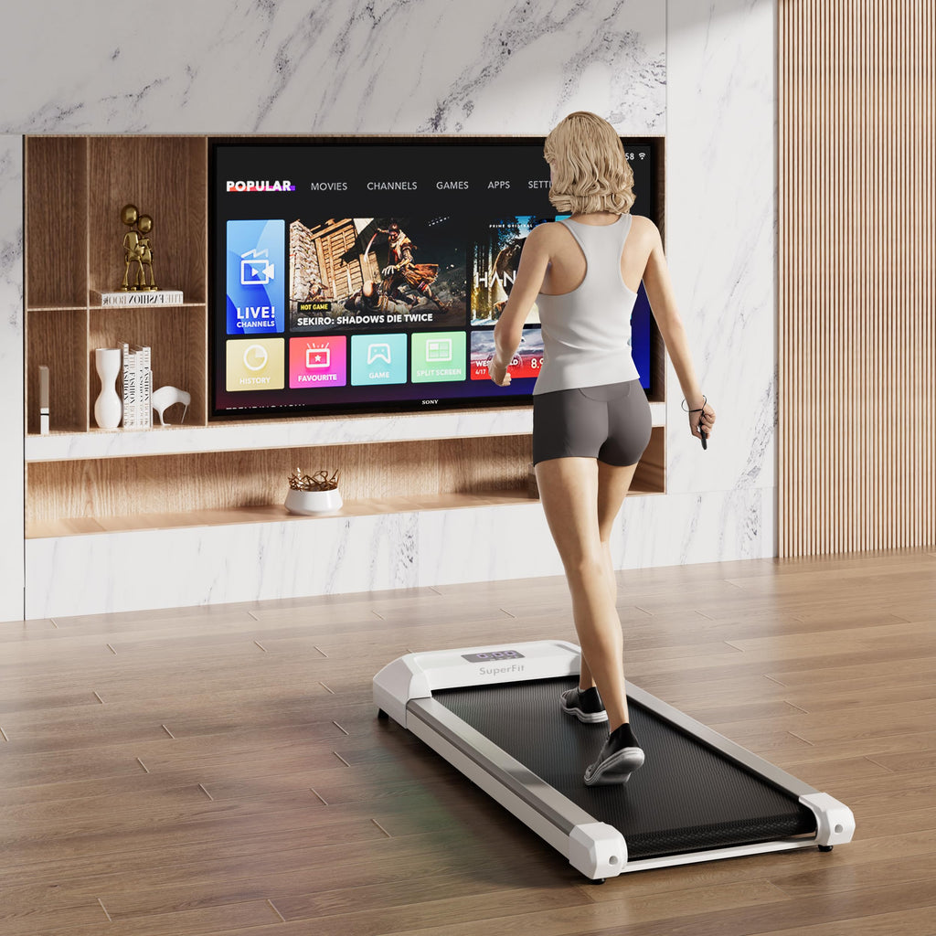2.25HP Under Desk Treadmill with LED Display and Remote Control M47476